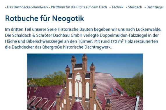 Artikel von Horst Pavel in der in der DDH 12/2016 - Screenshot mit freundlicher Genehmigung der Verlagsgesellschaft Rudolf Müller GmbH & Co. KG