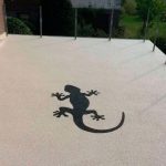 Terrassenfinish - Granitsteinfloor mit Gecko