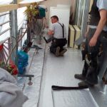 Terrassensanierung - Dampfsperre und Dämmung