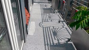 Terrassensanierung - Granitsteinfloor als Nutzschicht